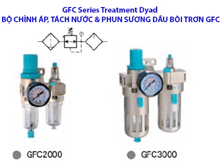 Bộ chình áp, tách nước và phun dầu bôi trơn GFC