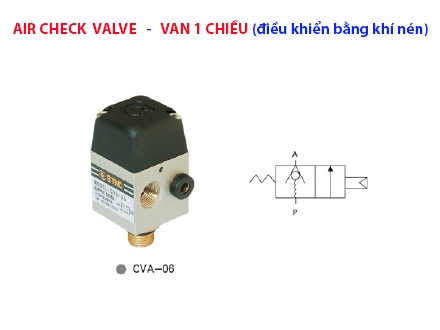 Van 1 chiều (điều khiển bằng khí nén)